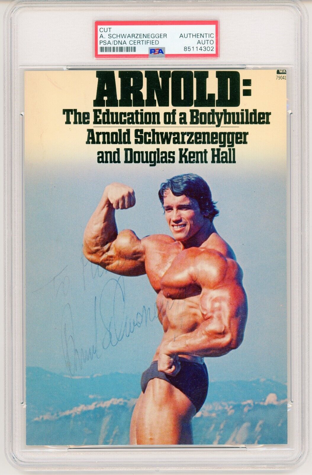 Arnold Schwarzenegger ~ Signed Education of a Bodybuilder 1970\'s Cover ~ PSA DNA