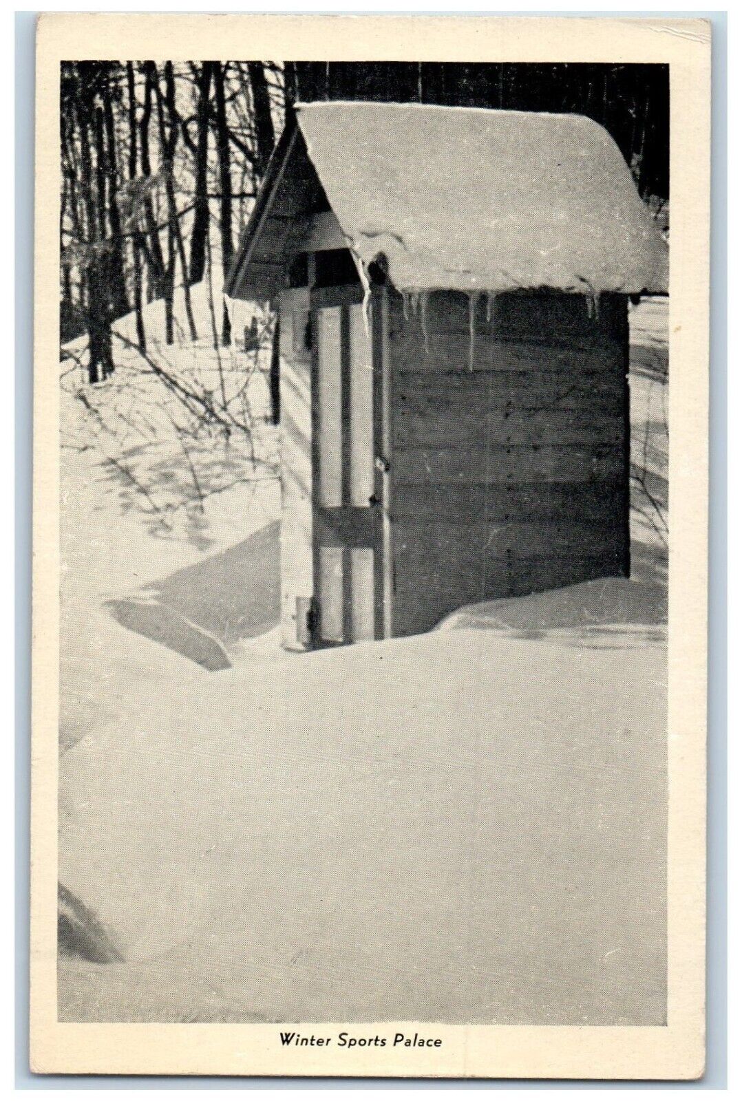 c1930\'s View Of Winter Sports Place Spooner Wisconsin WI Vintage Postcard