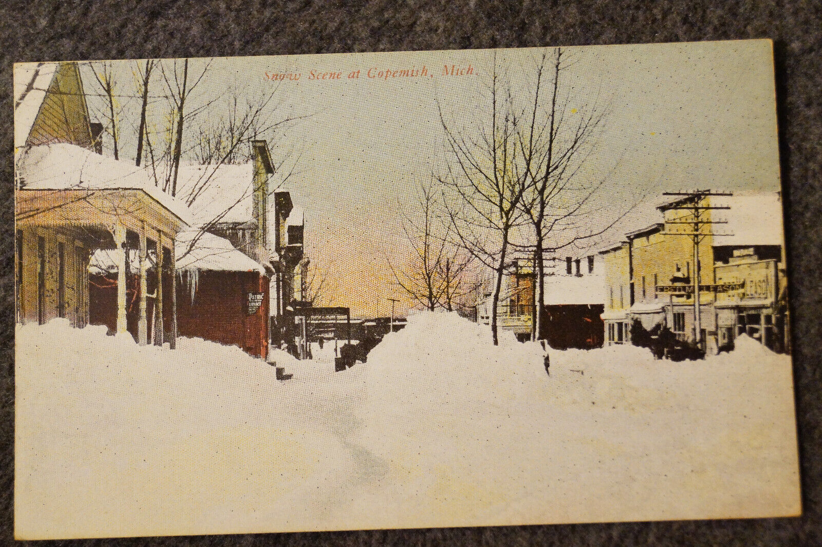 Snow Scene at Copemish, Michigan