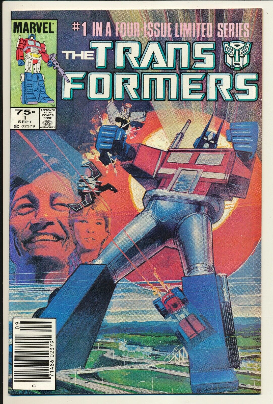 TRANSFORMERS #1 1984 Origin 1st Autobots Decepticons NEWSSTAND NM+ High 9Z LOOK@