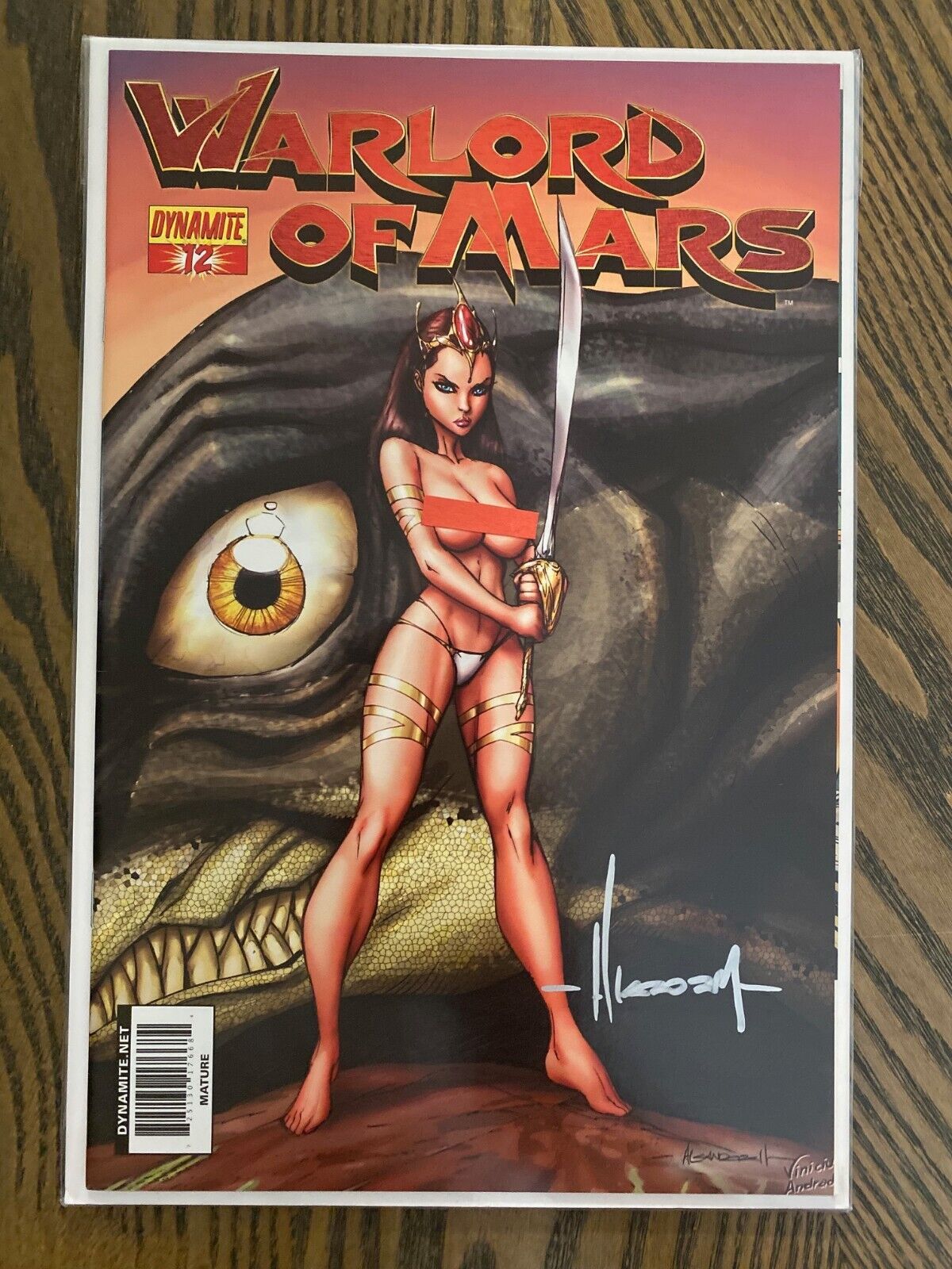 Warlord of Mars 12 Variant Cover Signed Dynamite Comics NM+ Condition