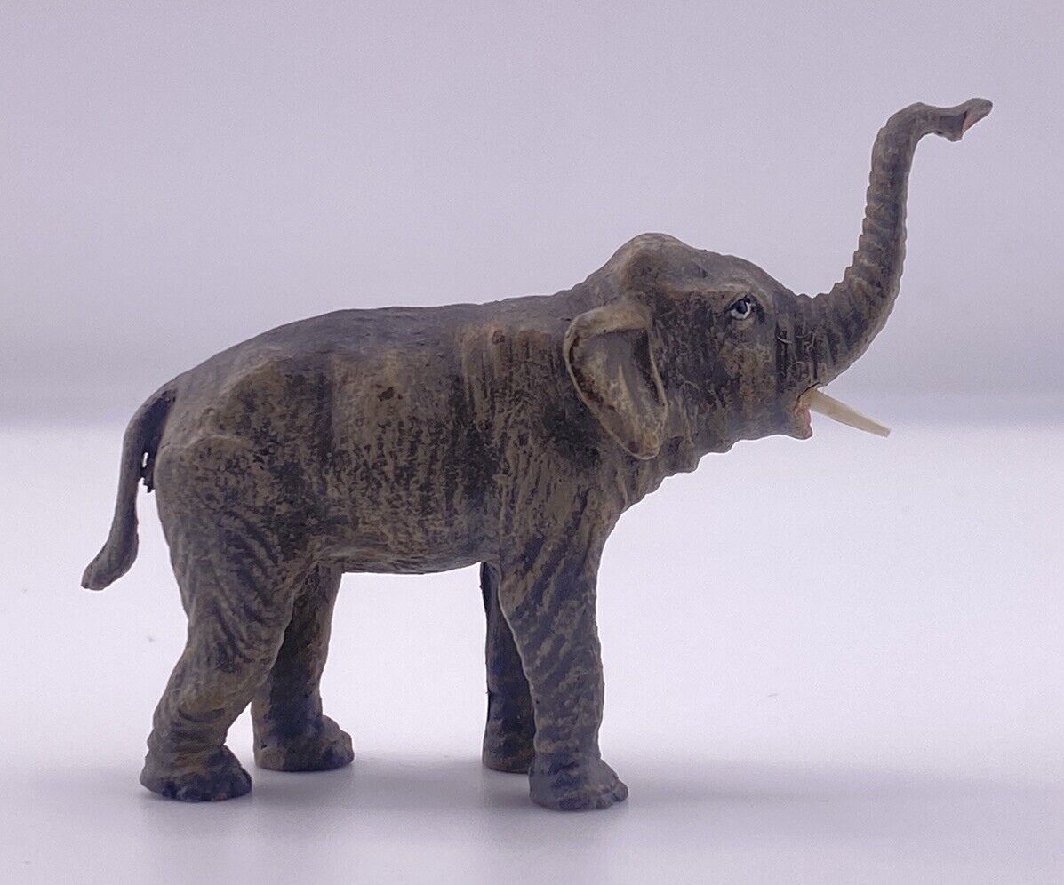 Beautiful Antique Cold Painted Austrian Vienna Bronze Elephant