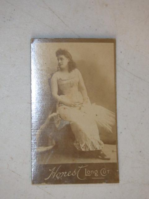 1880\'s Duke Tobacco Card Honest Long Cut BEAUTIFUL WOMAN LOW $$