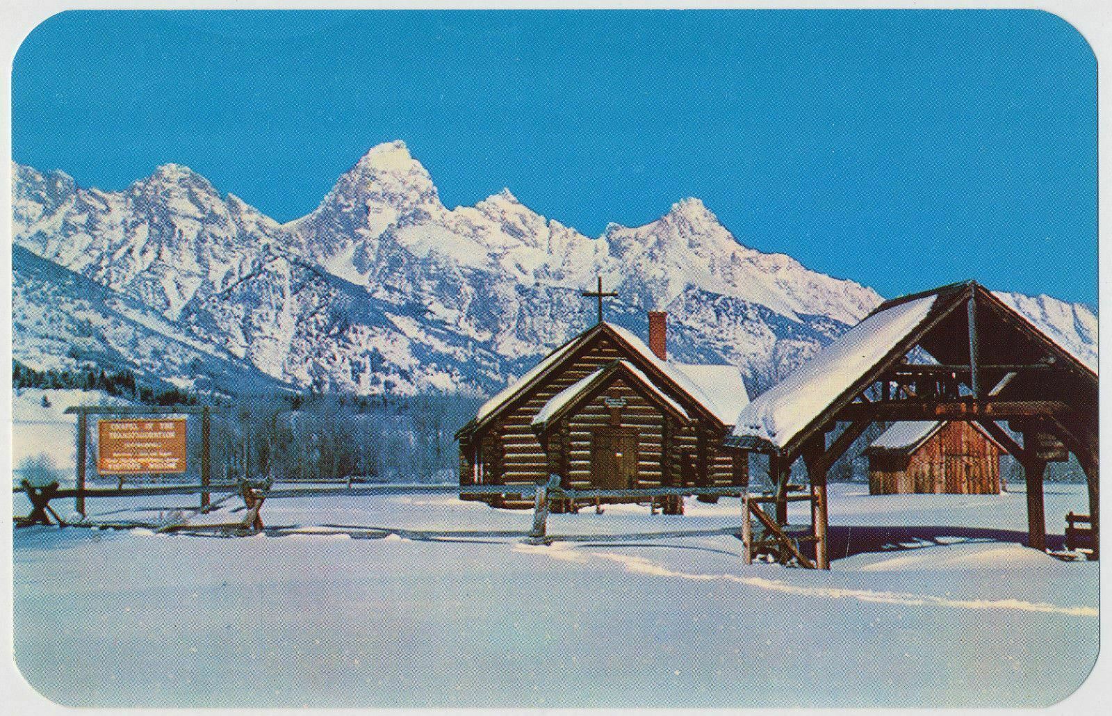 Winter View of The Church of the Transfiguration, Moose, Wyoming 