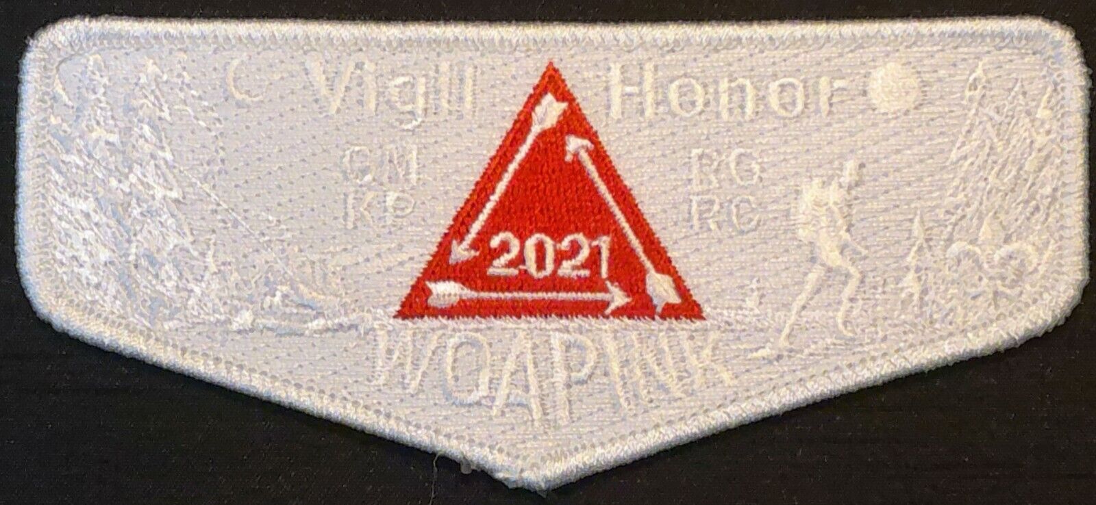 OA WOAPINK LODGE 167 BSA LINCOLN TRAILS PATCH 2021 2022 GHOST VIGIL HONOR FLAP