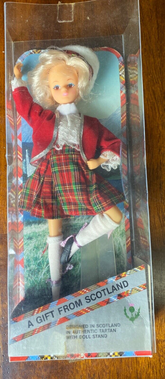 Scottish International Gifts Edinburgh HIGHLAND DANCER NIB Doll SCOTLAND 8in.