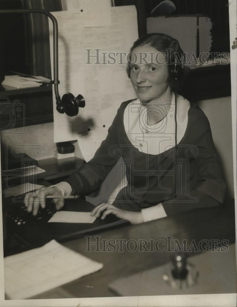 1934 Press Photo Doris Knechle of Lakewood, Ohio - neo25694