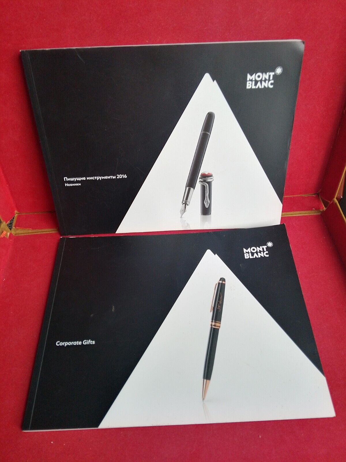 Lot of 2 Montblanc Catalogues Corporate Gifts, New Products 2016 / 2017Catalogs