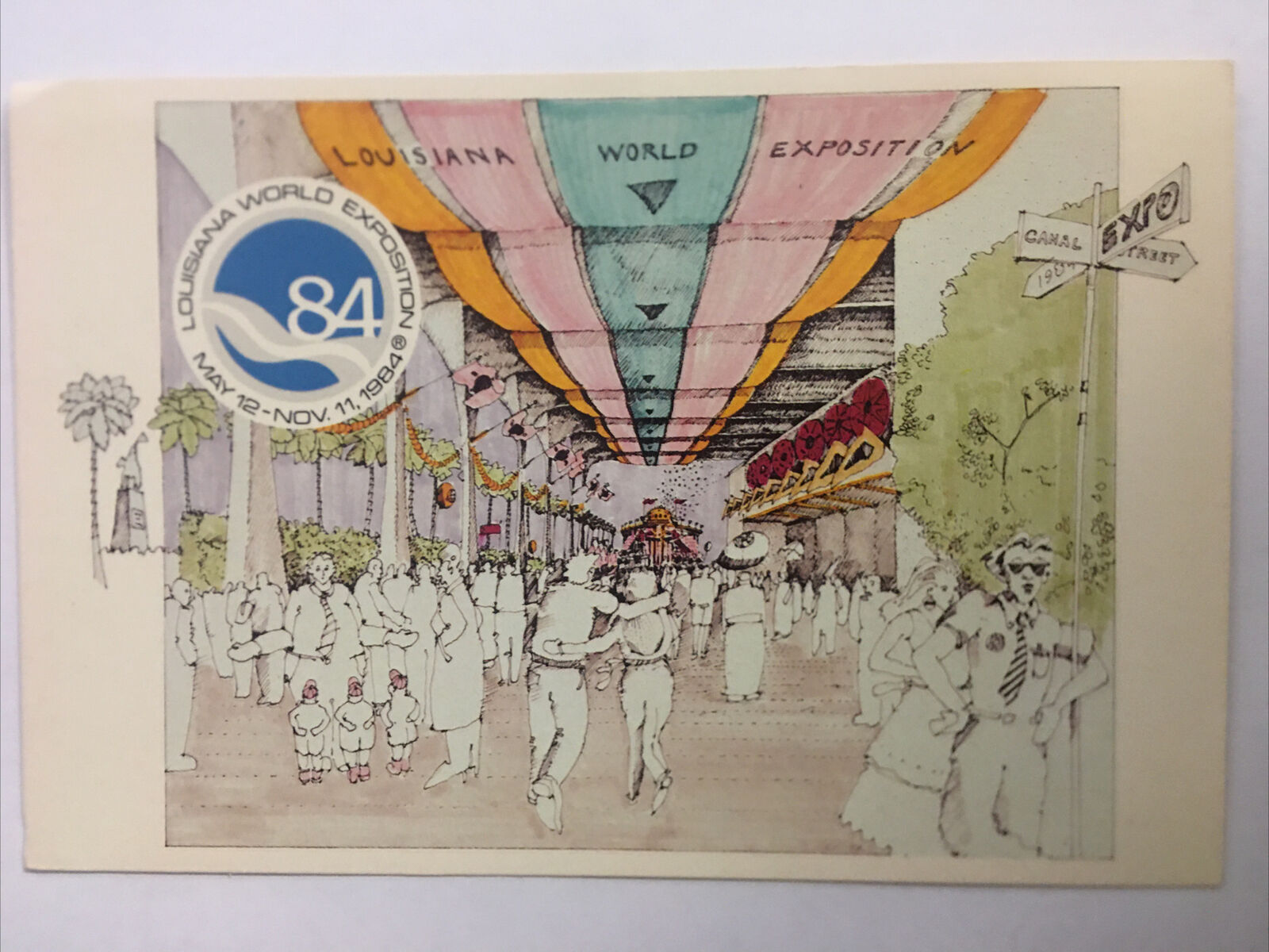 Louisiana World Exposition 1984 Vintage Postcard