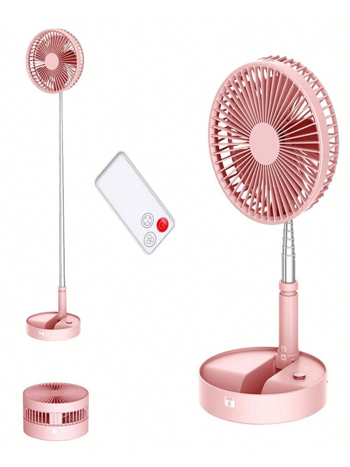 Desk Portable Fan, Fan Remote Control Timer, Battery Operated Or USB Powered
