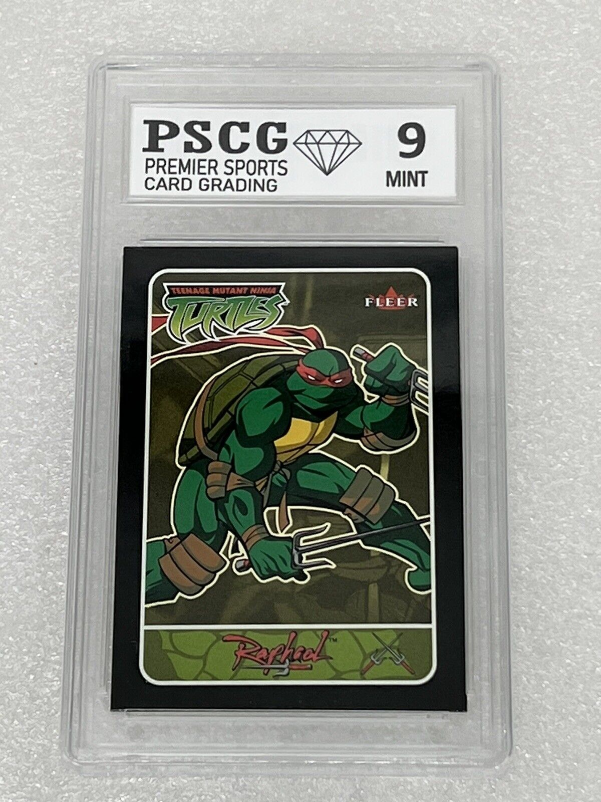 2003 Fleer Teenage Mutant Ninja Turtles Promo Card RAPHAEL PSCG 9 Mint TMNT