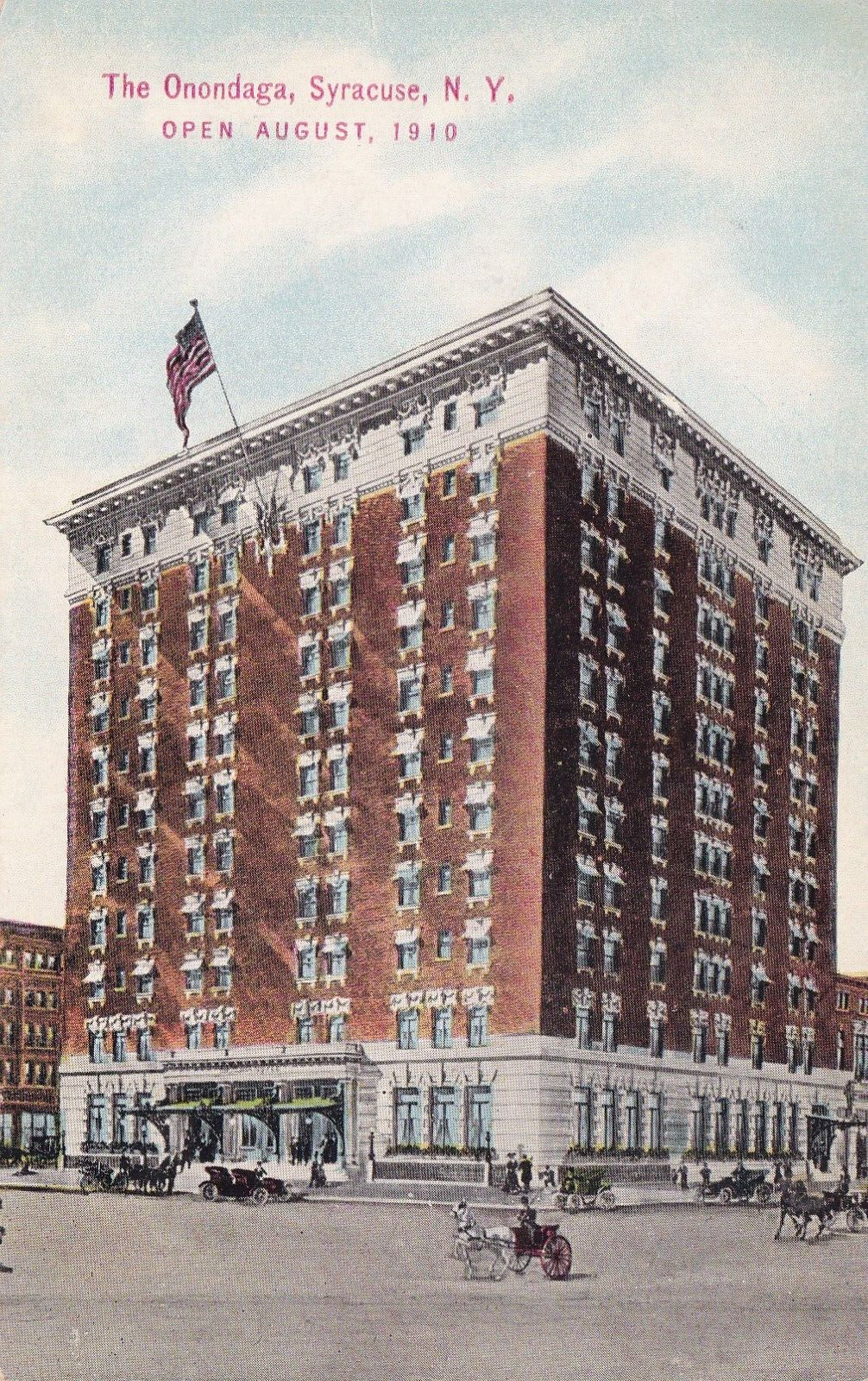 Onondaga Hotel Syracuse New York Postcard 1910\'s