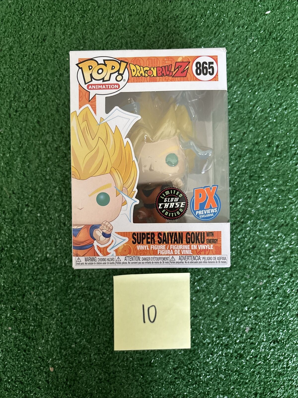 Funko Pop Dragon Ball Z Super Saiyan Goku With Energy Glow Chase PX #865 (#10)