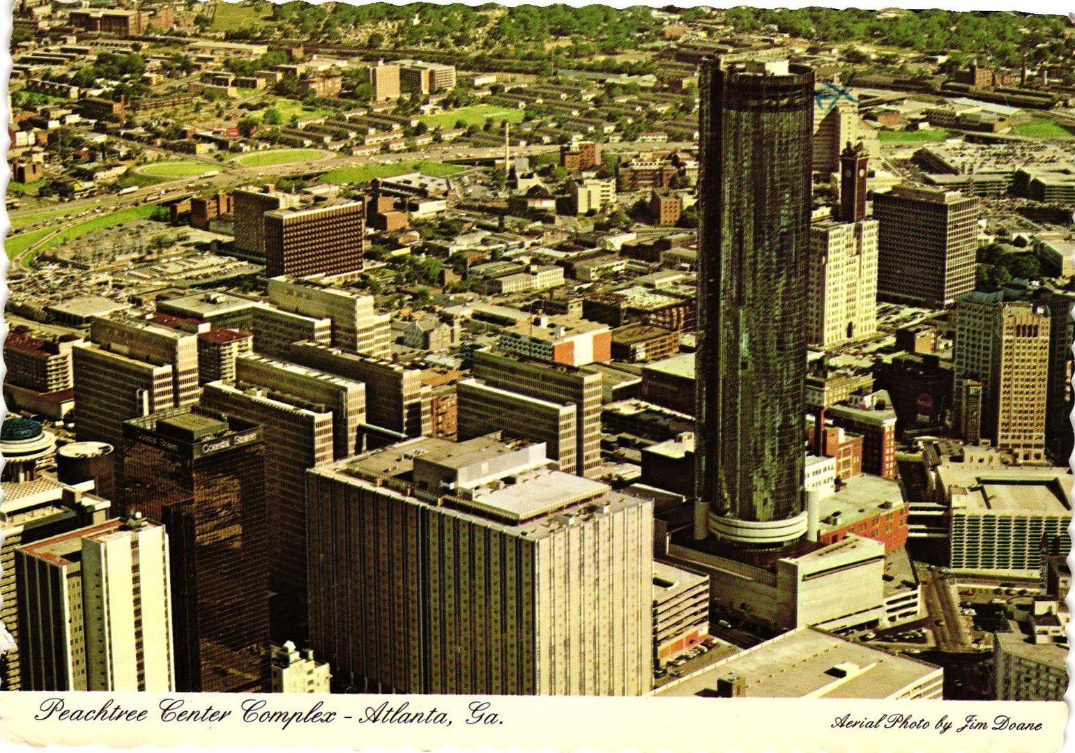 Vintage Postcard 4x6- PEACHTREE CENTER COMPLEX, ATLANTA, GA. 1960-80s