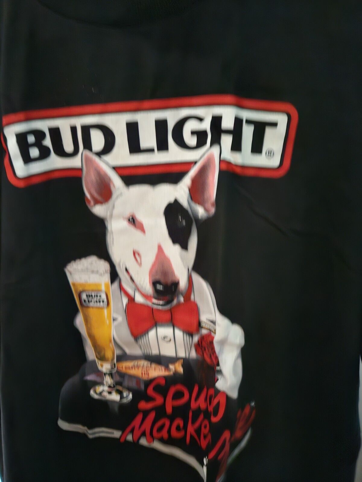 Vintage Bud Light Spud Mackenzie Bud Light Xl Tshirt  1987 New Conditin