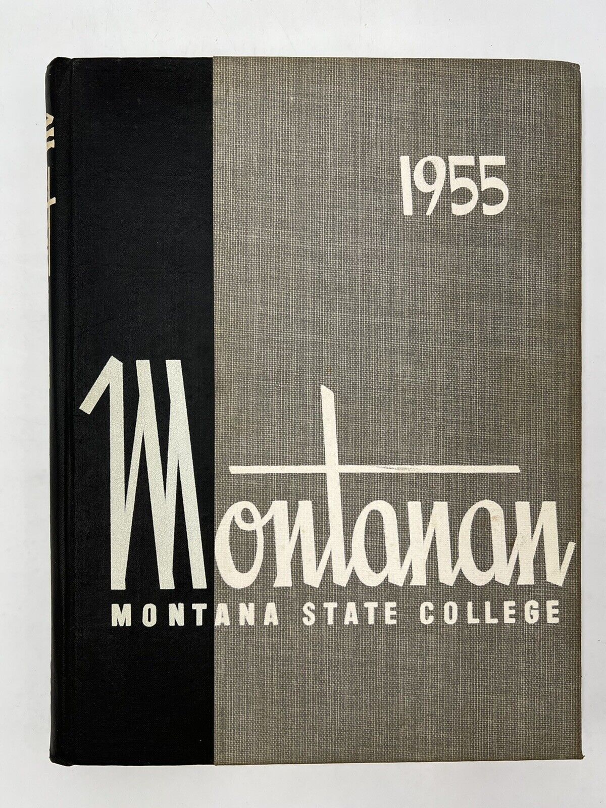 1955 Montanan Hardcover Yearbook Montana State College “UNMARKED “