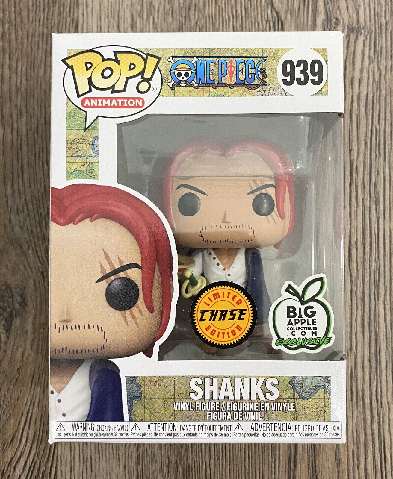 Funko Pop One Piece: Shanks #939 CHASE Big Apple Collectibles Exclusive