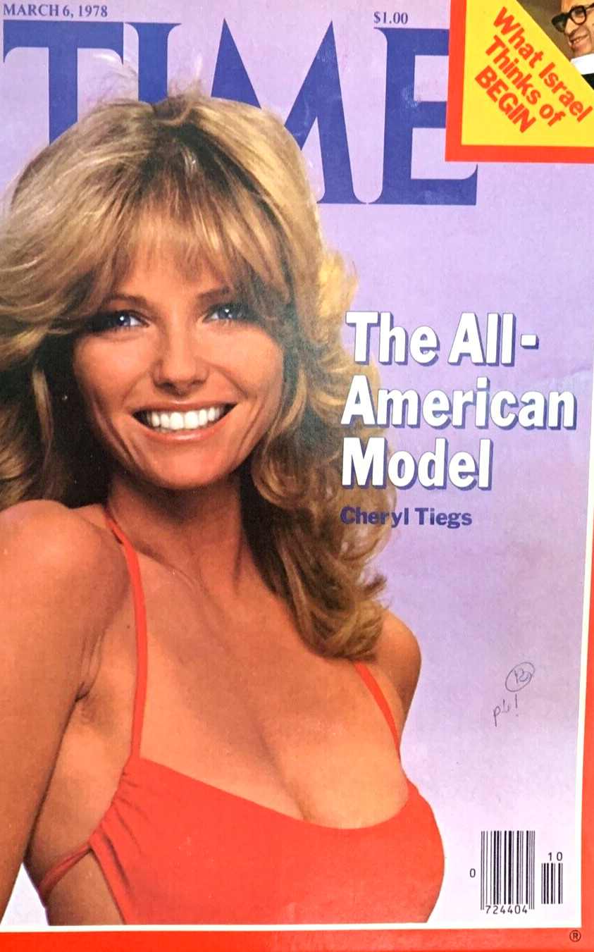 Time Magazine Cover Page The All American Model Cheryl Tiegs WallArt Mar6, 1978