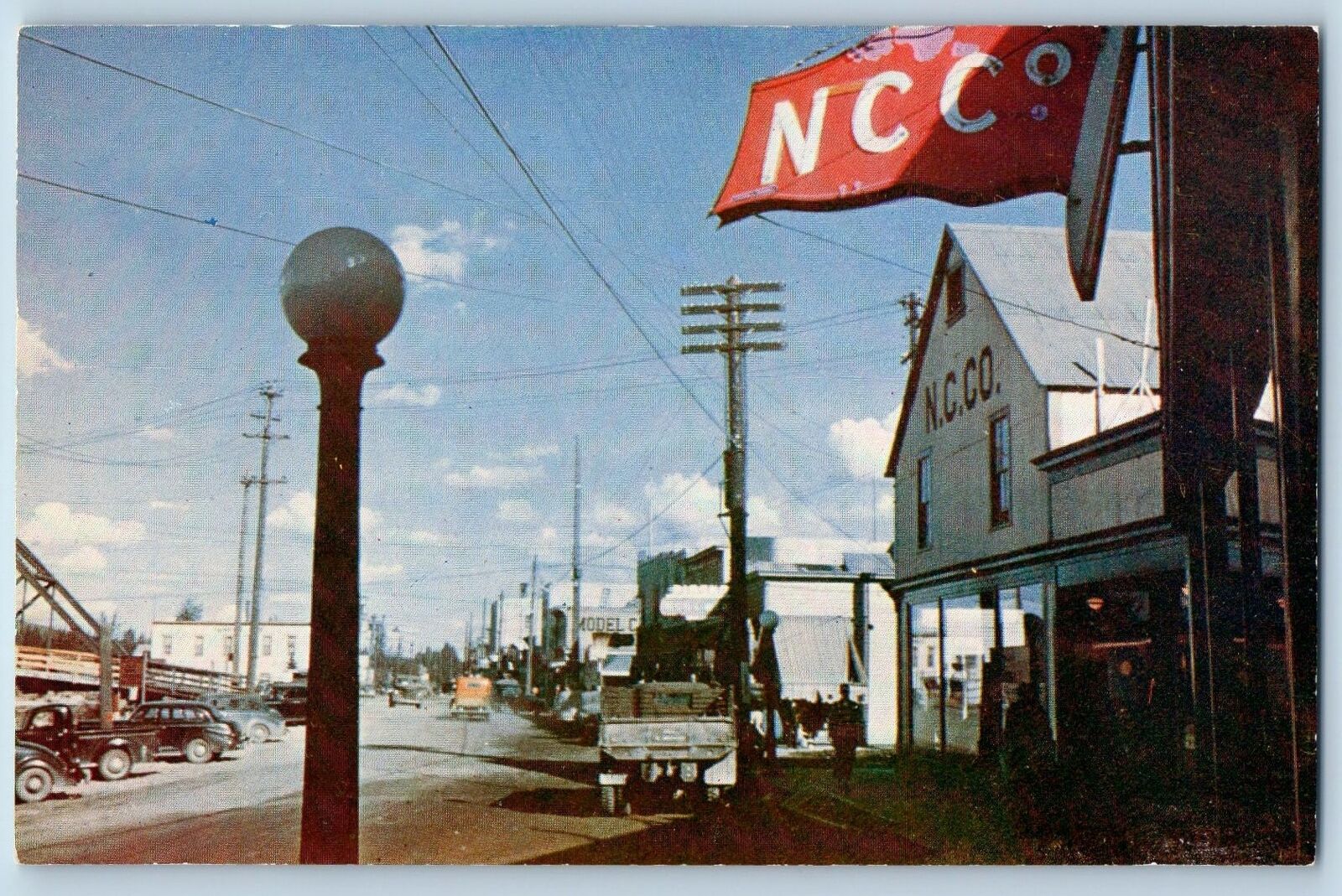 Fairbanks Alaska Postcard Showing Northern Commercial Building c1960's Vintage