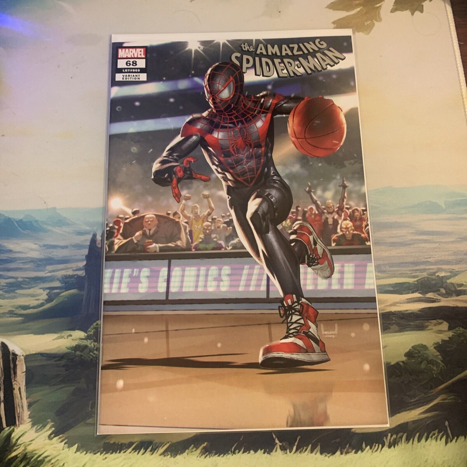 Amazing Spider-Man 68 Kael Ngu Basketball Trade Variant Miles Morales