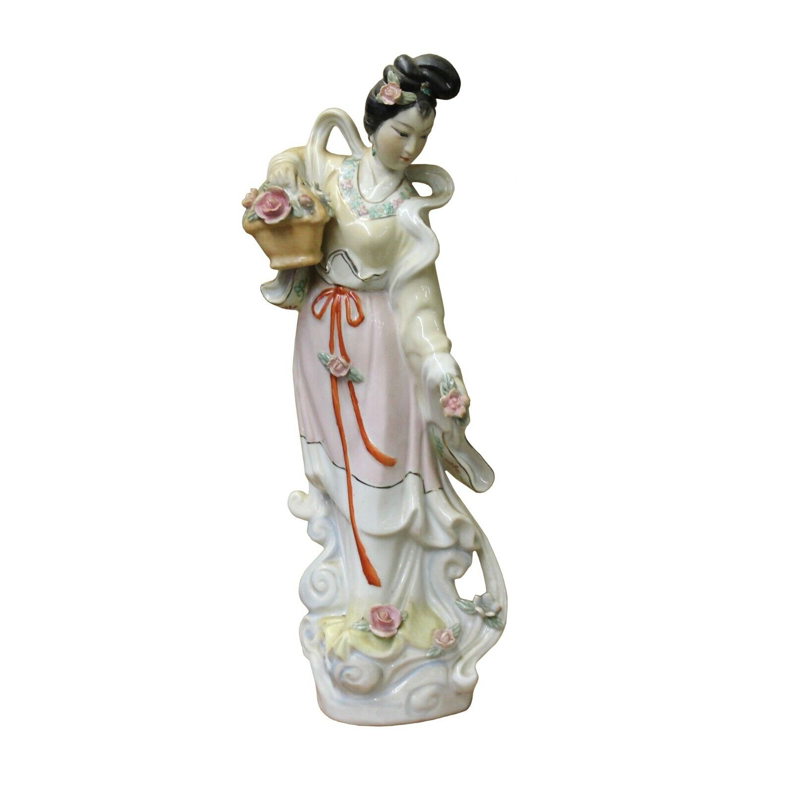 Chinese Oriental Ceramic Ancient Style Dressing Lady Figure cs5547