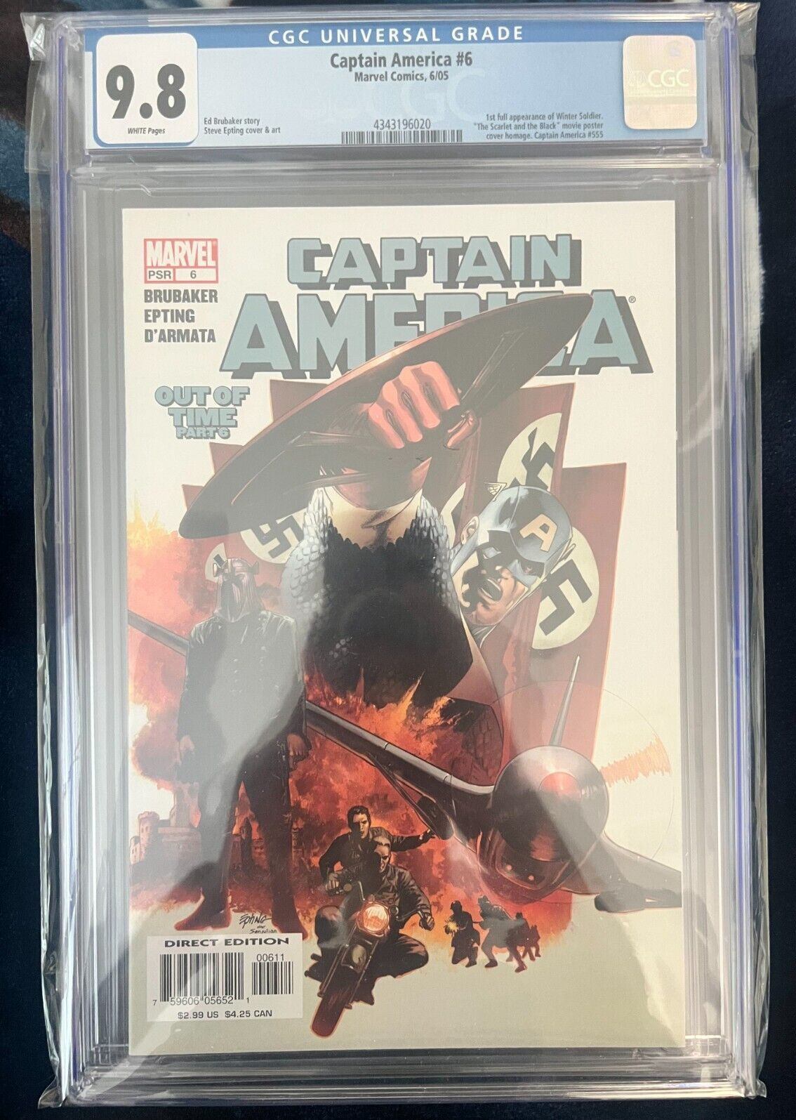 Captain America #6 | 1st Full Appearance of Winter Soldier - CGC 9.8 |