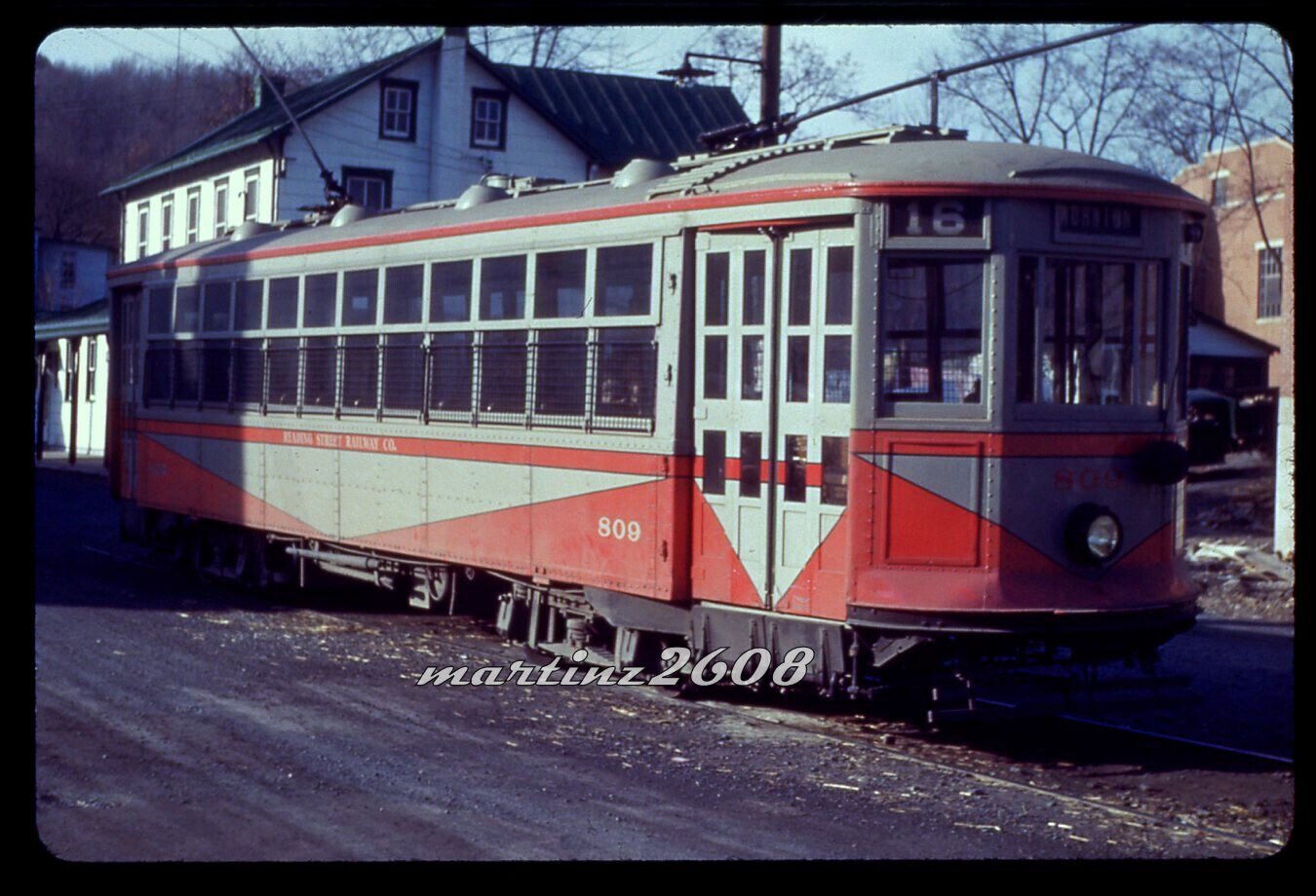 (YM) DUPE TRACTION/TROLLEY SLID READING STREET RWY 809