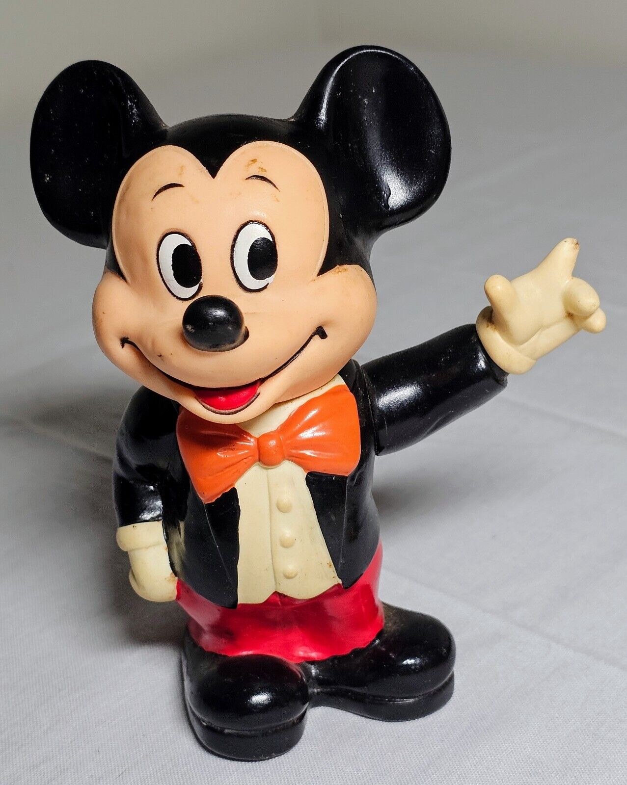 Vintage Walt Disney Mickey Mouse Rubber Plastic Bank  6\