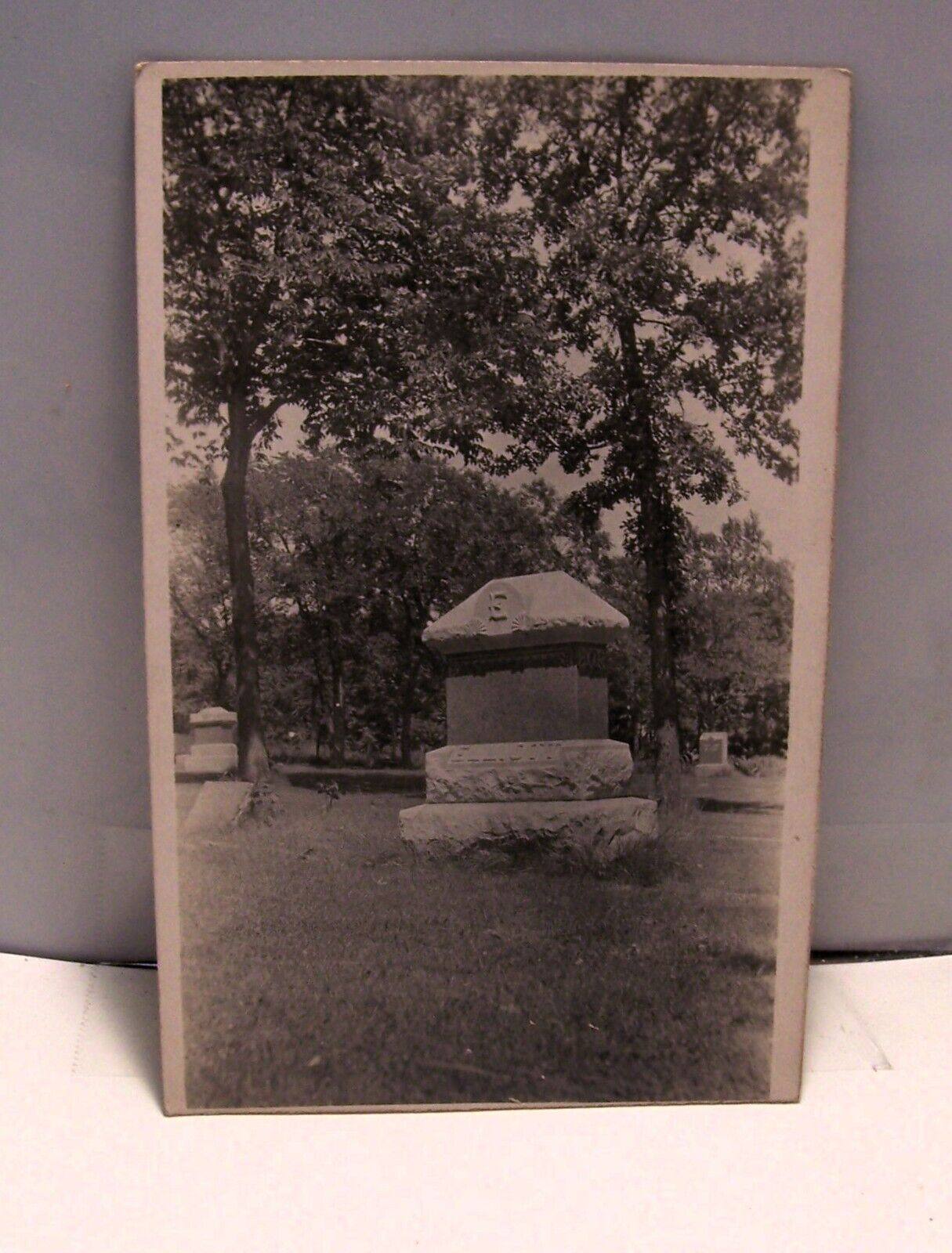 RPPC Cemetery Headstone name Elliott POSTCARD era 1904/18  C 5