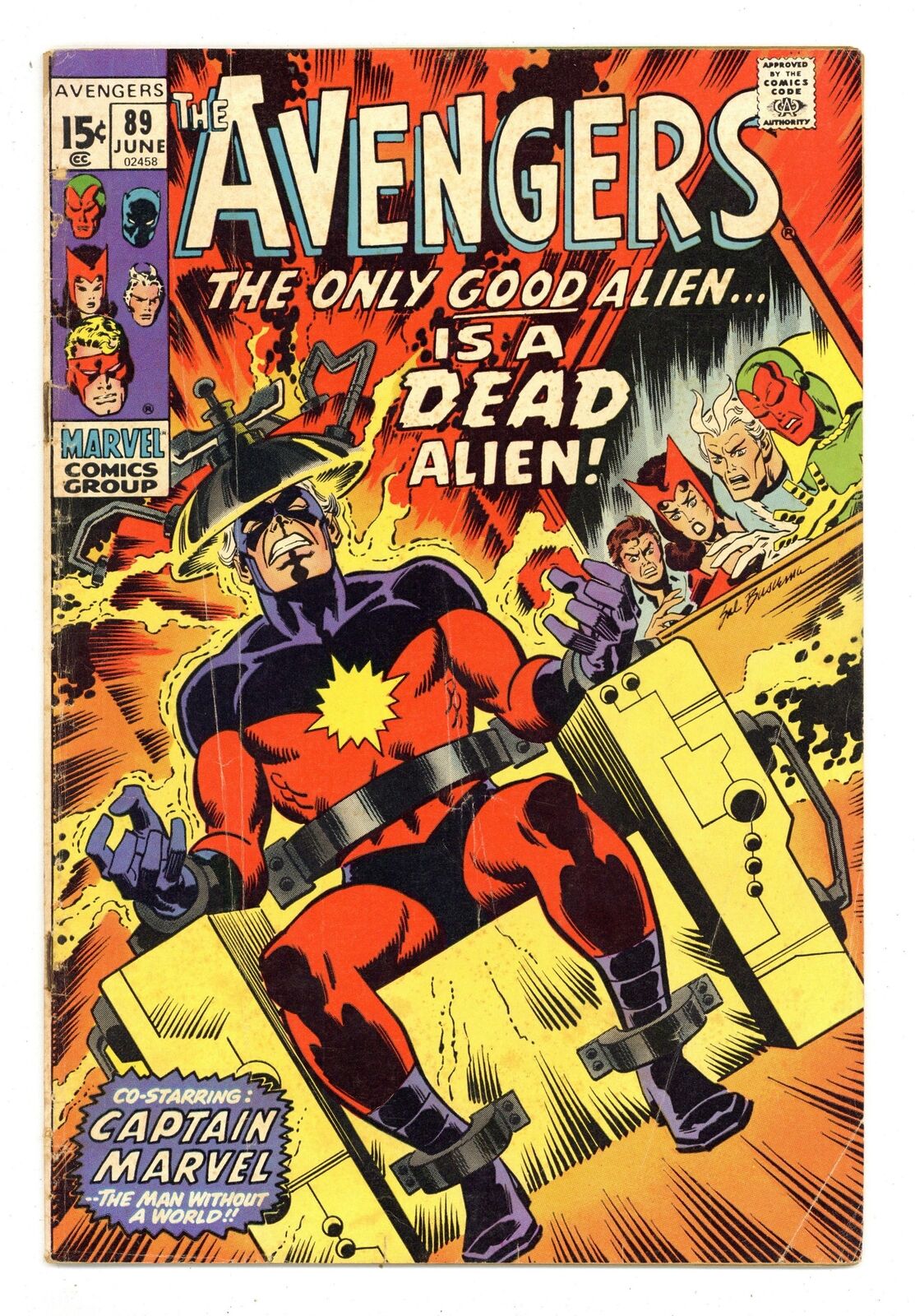 Avengers #89 GD+ 2.5 1971
