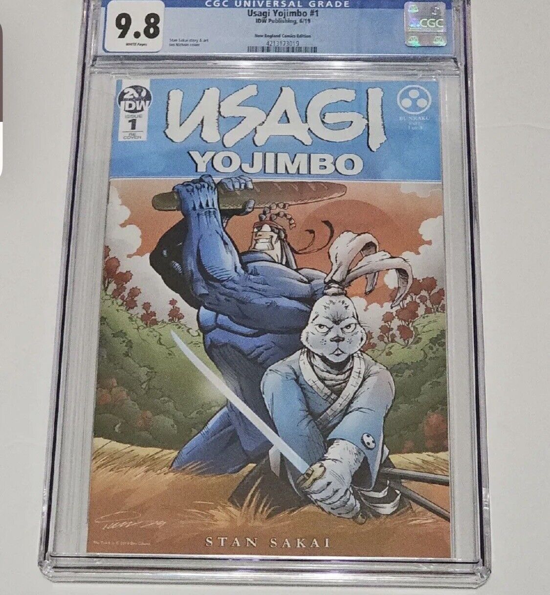 Usagi Yojimbo #1 N.E. Comics CGC 9.8  LTD 500/Only 8 9.8's/1st Meetup Of Tick
