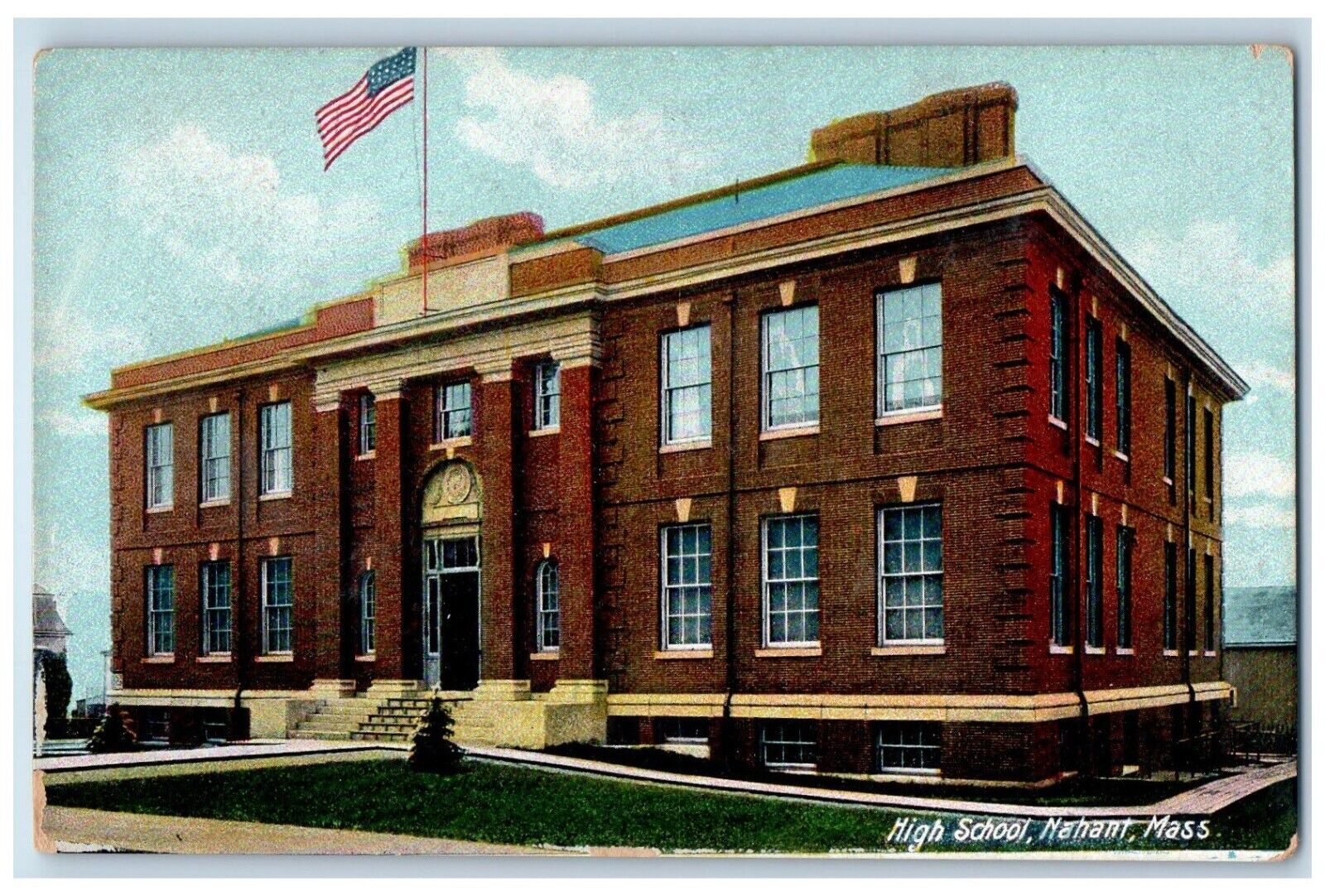 c1910\'s High School Building Nahant Massachusetts MA Unposted Antique Postcard