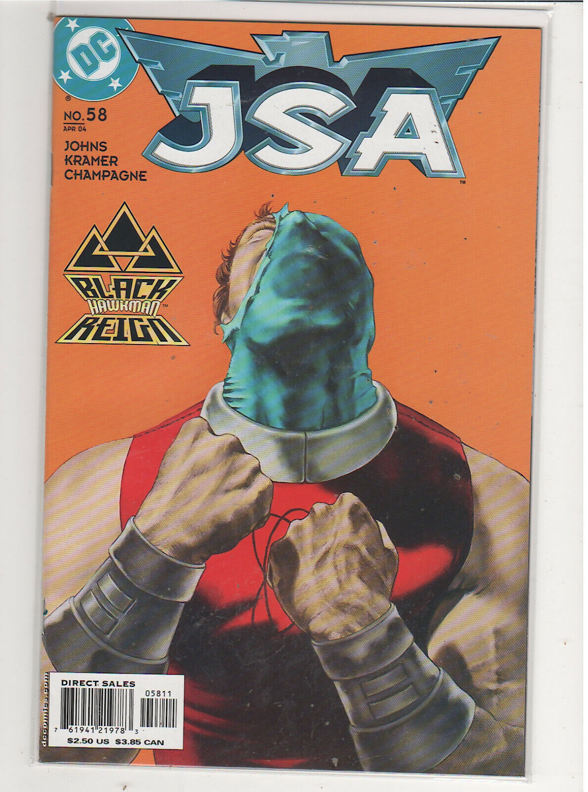 JSA #58 Justice Society of America Power Girl Hawkman Flash Geoff Johns 9.6