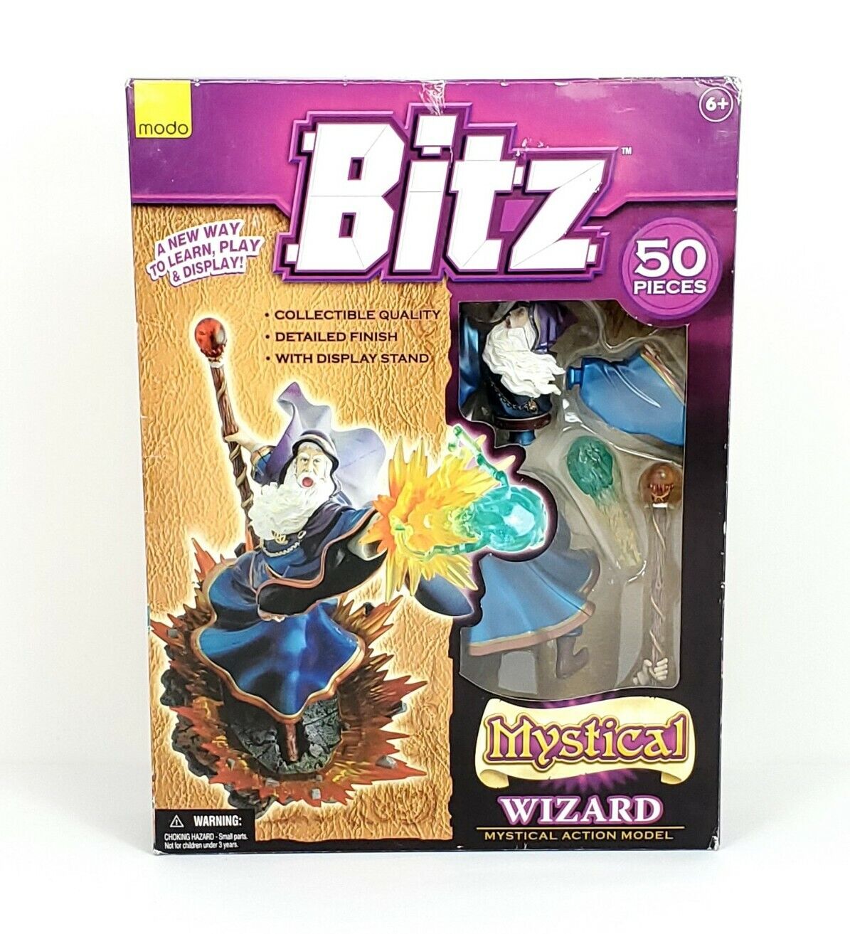 Modo Bitz Mystical Wizard Action Model 4D Puzzle 50 Pieces 2007 Rare New