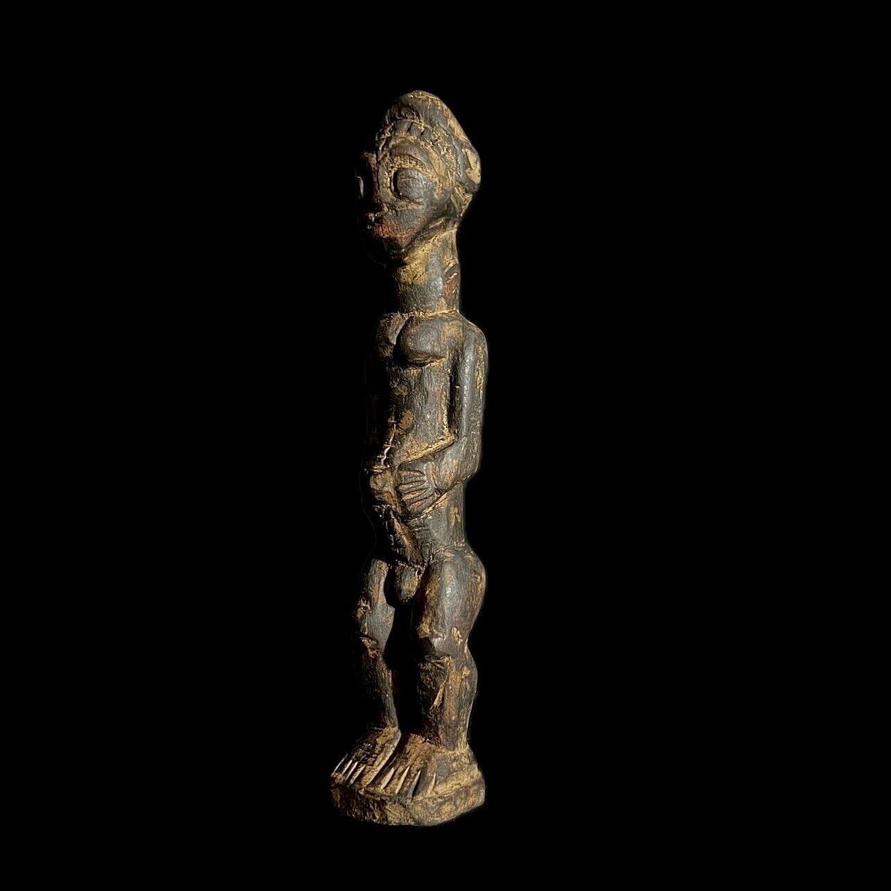 African Figure Wood Yourba Peoples Nigeria Sceptre Yoruba Nigeria-G1516