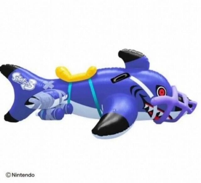 Splatoon 3 Shark Ride Float Beach Pool 110×154×66cm Nintendo From Japan New