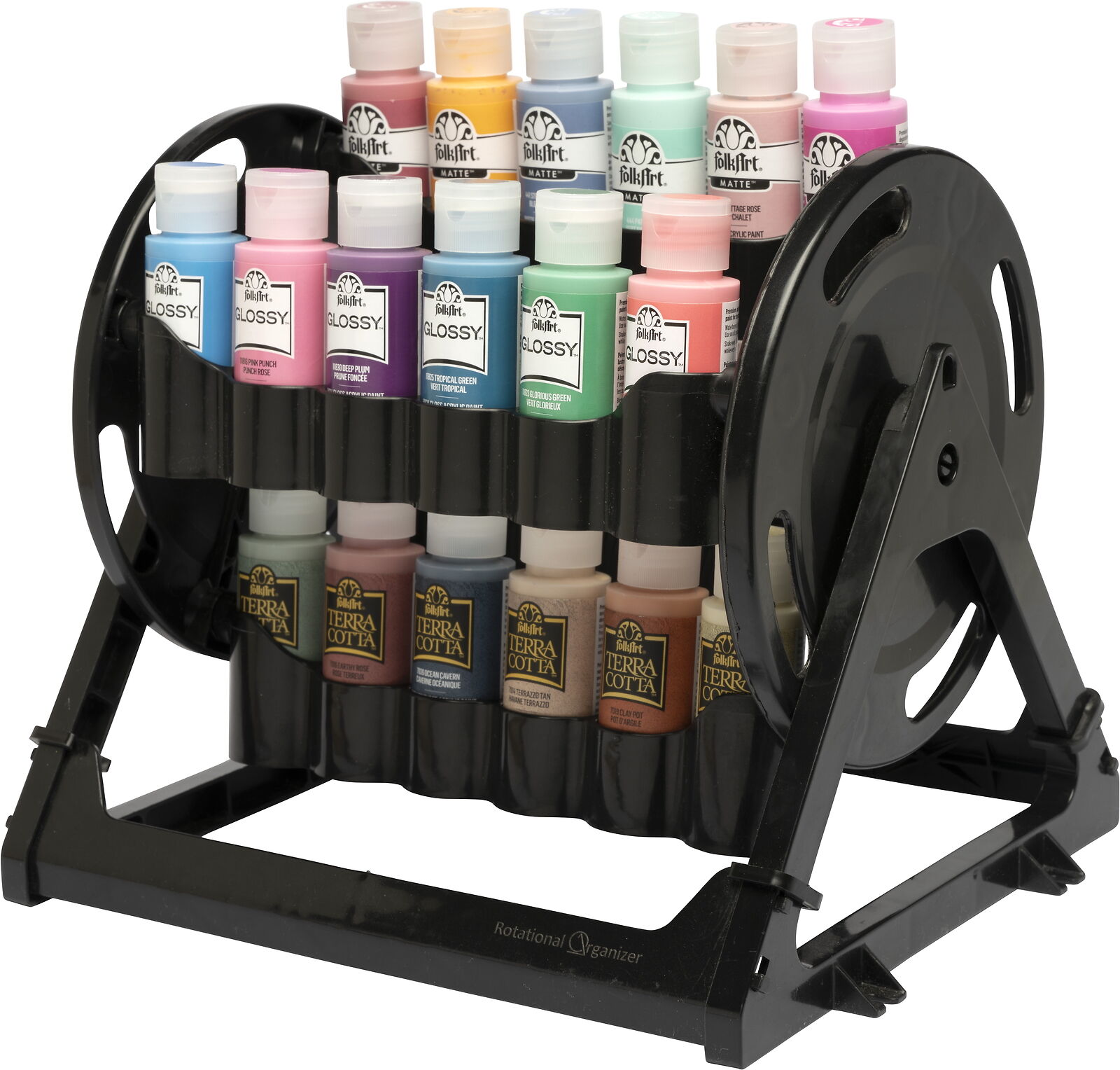Arts and Crafts 2 oz Paint Bottle Rotational Organizer