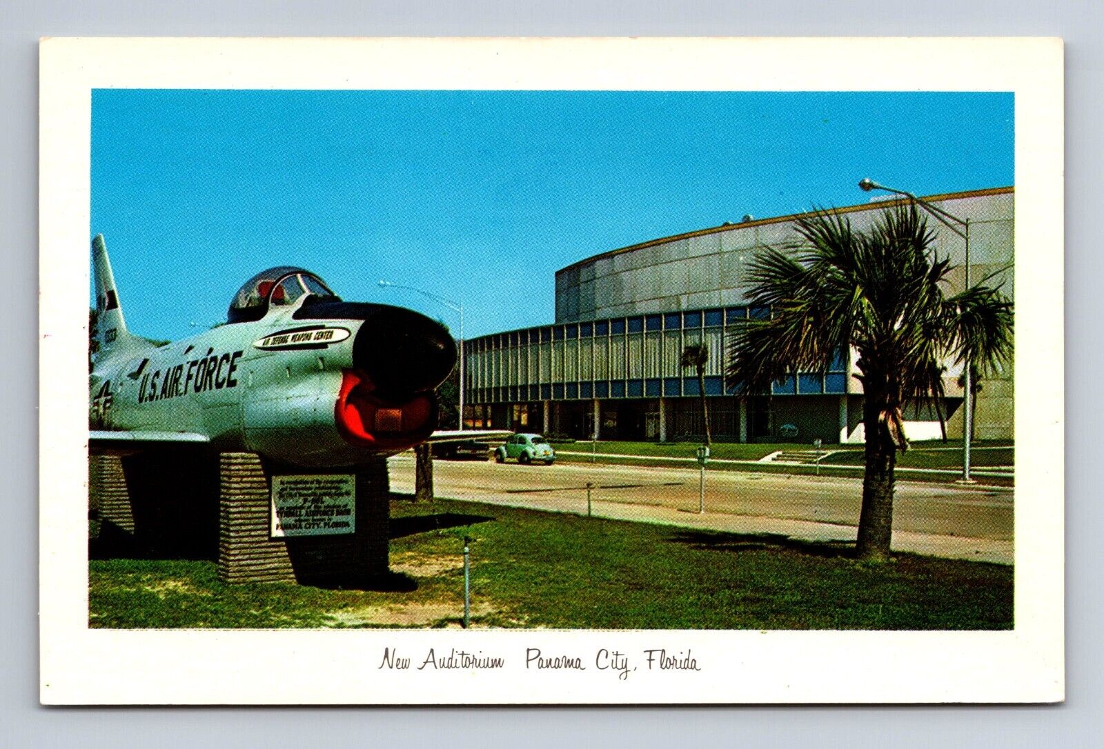 New Auditorium Panama City Florida Postcard