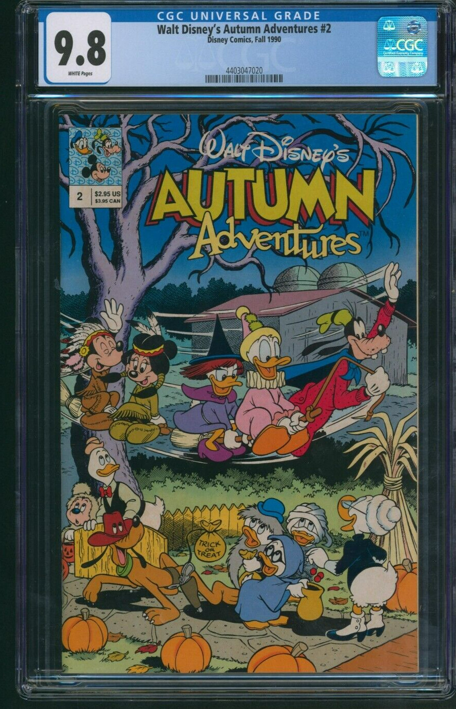 Walt Disney's Autumn Adventures #2 CGC 9.8 Fall 1990 Disney Comics