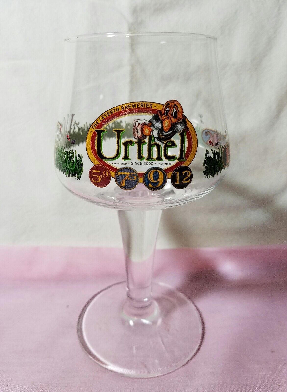 The Leyerth Brewery Urthel Beer Glass Hop-It Pache Vlaemse Bock 