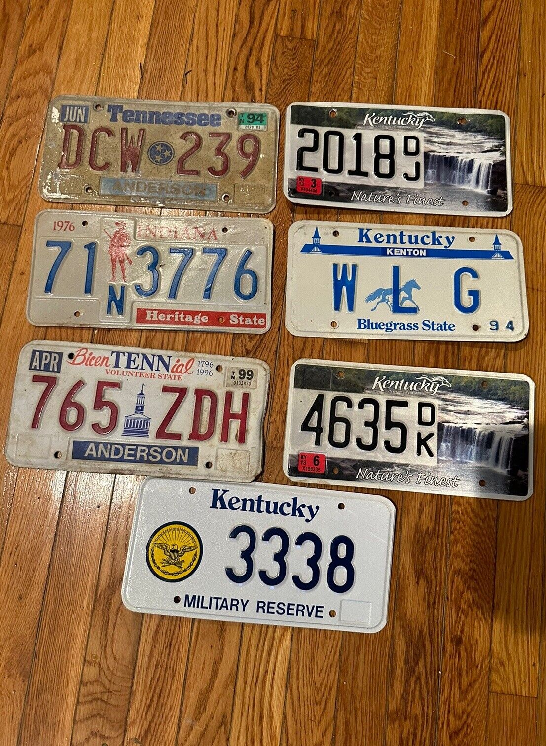 Lot of vintage license plates- Kentucky- Tennessee-Indiana