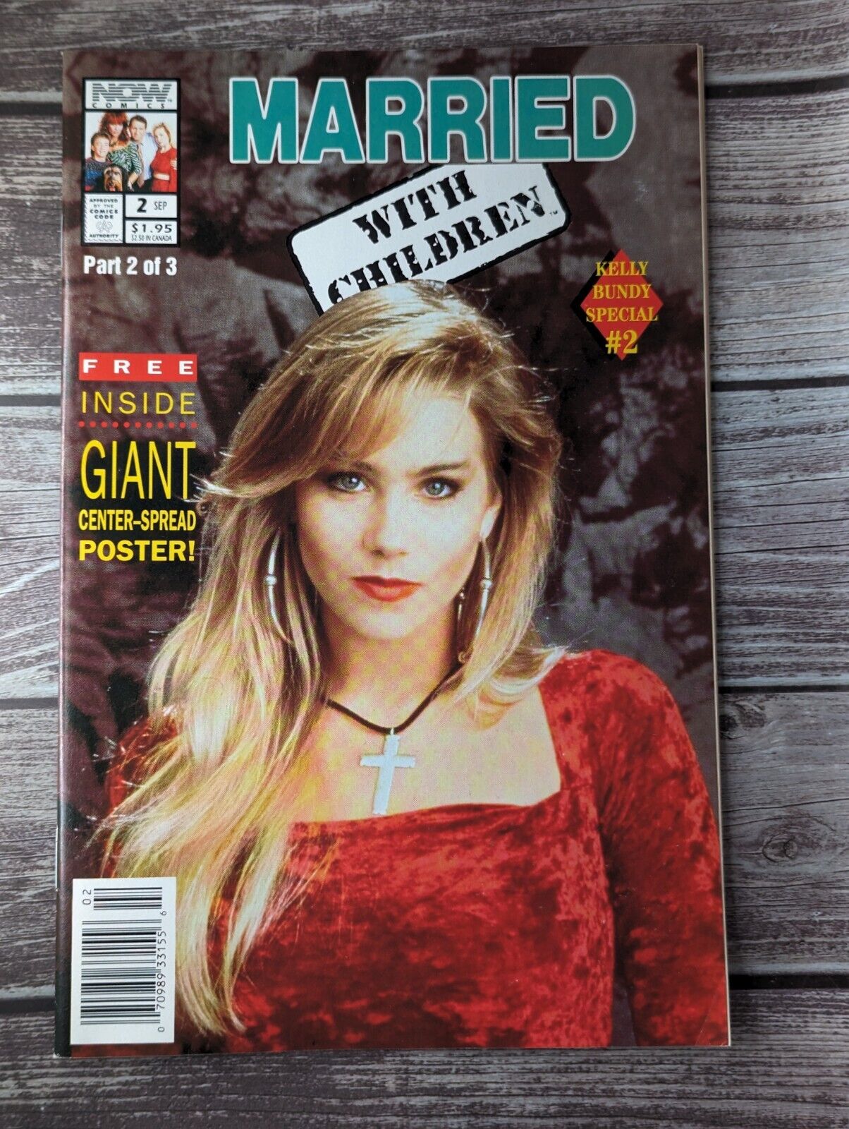 Married with Children Kelly Bundy #2 Newsstand NOW Comics 1992 poster intact