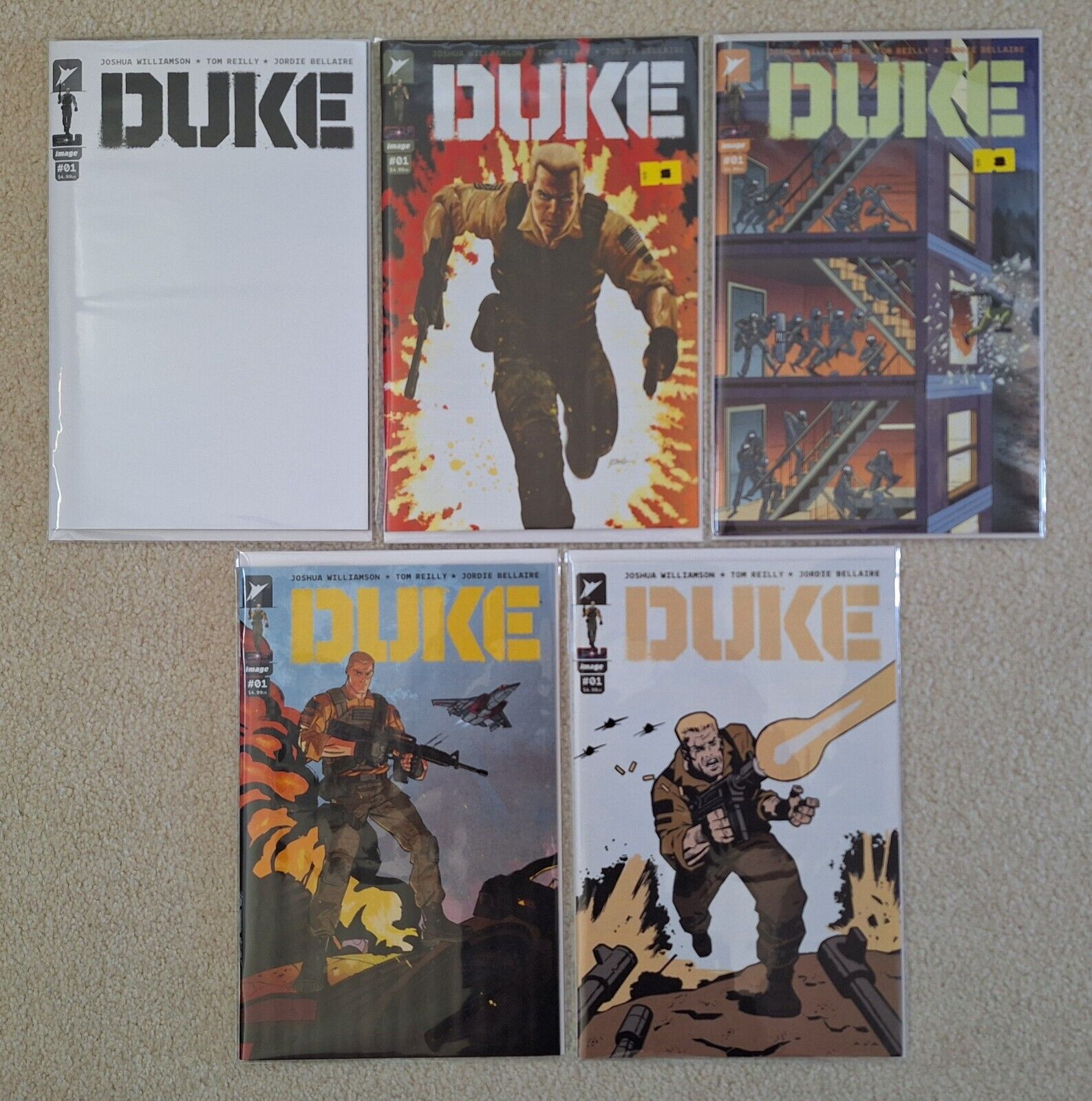 Duke #1 Image Skybound Comic Books 2023 Lot of 5 Variant Covers