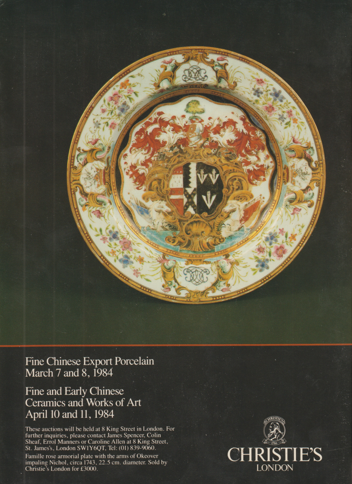1984 Christie\'s London Print Ad Fine Chinese Porcelain & Ceramics Auctions