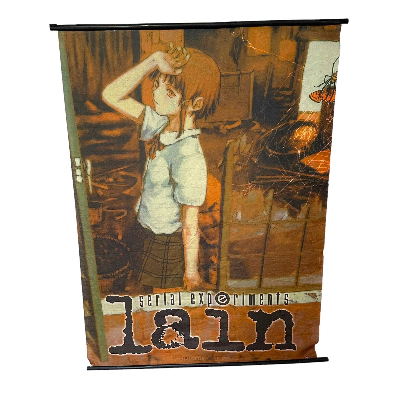 Serial Experiments Lain Wall Scroll Tapestry 1998 Triangle Staff Pioneer 40 30