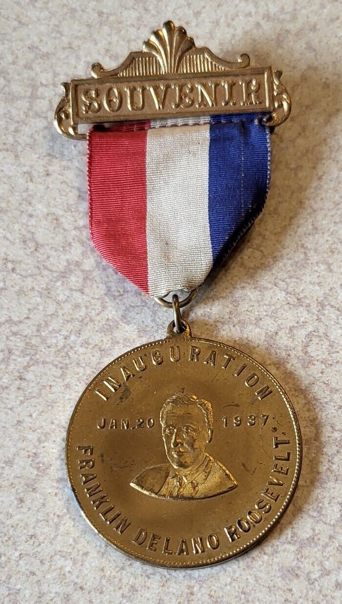 Franklin D Roosevelt FDR 1937 Inauguration Souvenir Medal