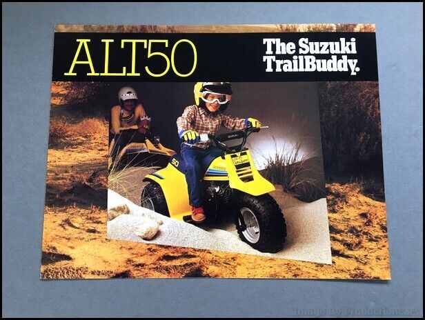 1983 Suzuki ALT50 3-wheeler ATV TrailBuddy Vintage Sales Brochure Folder