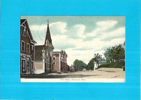 Vintage Postcard-Main Street, Bondsville, Massachusetts