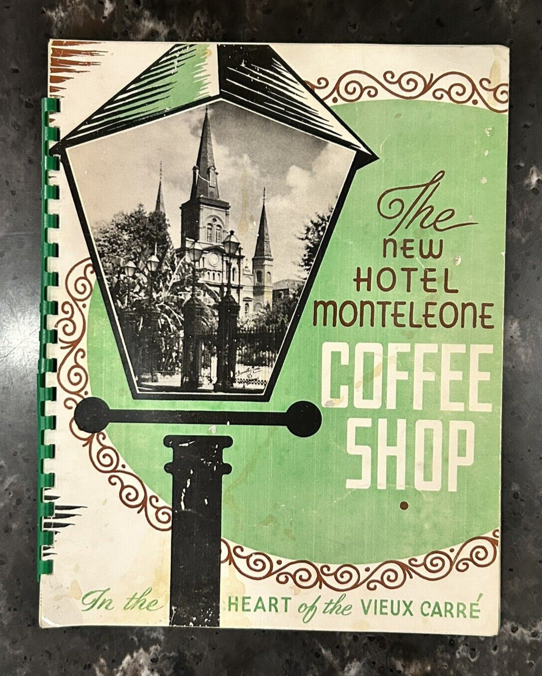 Vintage The New Hotel Monteleone Coffee Shop Menu - New Orleans