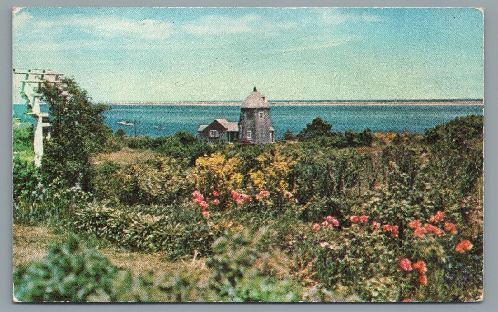 The Herbert Briggs Residence on Cape Cod Vintage Postcard c1954